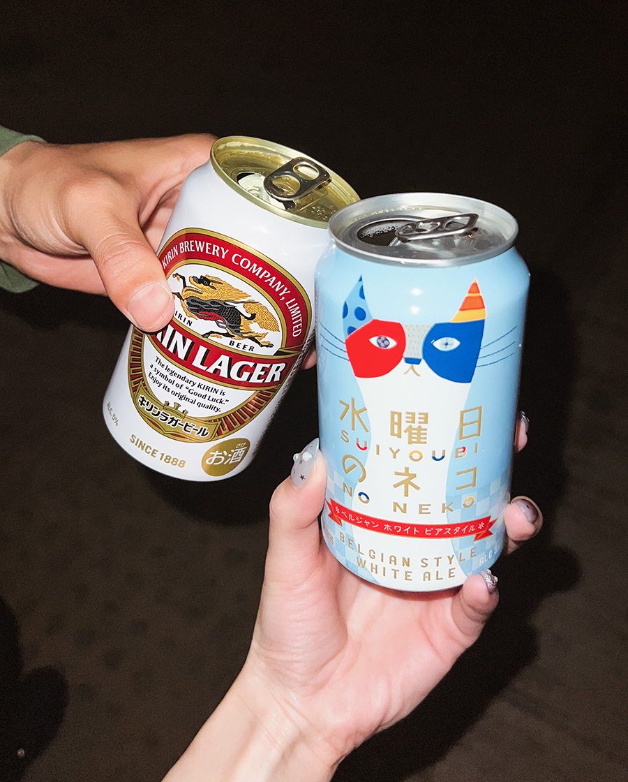 夜散歩とワン缶。